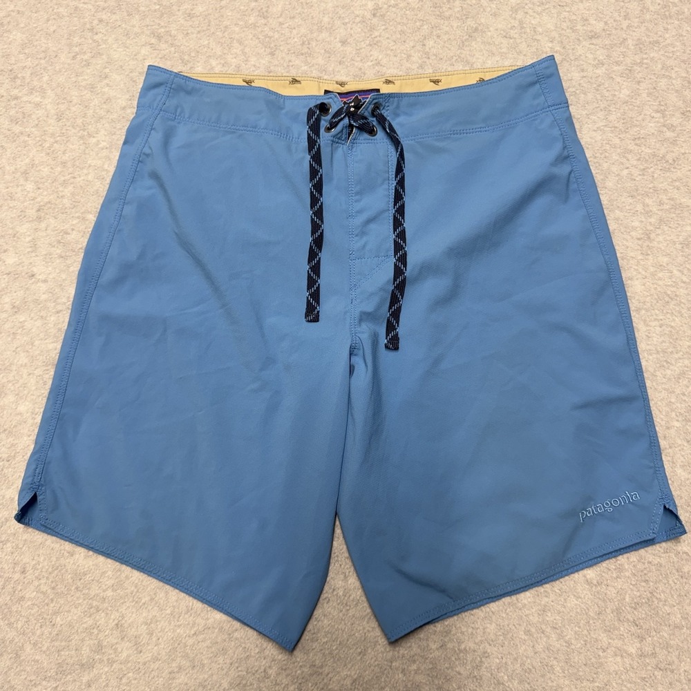 Patagonia Wavefarer Board Shorts Mens 30 Blue Swim Trunks Quick Dry